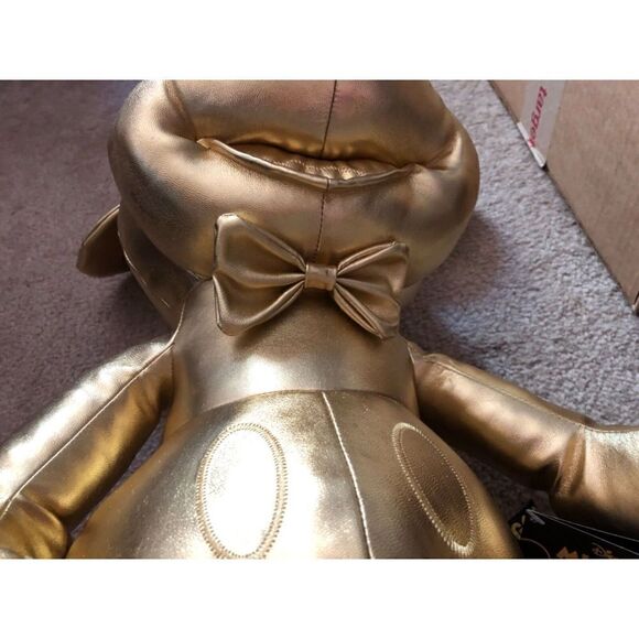 Mickey Mouse 90th Anniversary Gold Coll. BOTH Large and Small Plush NWT - Picture 8 of 12